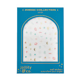 "Zodiac Leo Nail Stickers - Set of 1 Sheet, 100 Nail Stickers" - Party Favors in multicolor by Jollity and Co