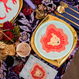 "Zodiac Leo Nail Stickers - Set of 1 Sheet, 100 Nail Stickers" - Party Favors in multicolor by Jollity and Co