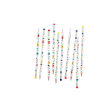 "Superhero Pencils - Set of 10" - Party Favors in multicolor by Jollity and Co