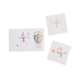 "Blizzard Buddies Temporary Tattoos" - Party Favors in white by Jollity and Co