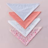 "Pony Tales "Ditsy Floral" Bandana" - Party Favors in white by Jollity and Co
