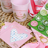 "Camp Bachelorette Bride Nail Stickers - Set of 1, 100 Nail Stickers Per Sheet" - Party Favors in multicolor by Jollity and Co