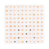 "Boho Rainbow Nail Stickers - Set of 1 Sheet, 100 Nail Stickers" - Party Favors in multicolor by Jollity and Co