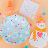 "Blizzard Buddies Nail Stickers - Set of 1 Sheet, 100 Nail Stickers" - Party Favors in multicolor by Jollity and Co