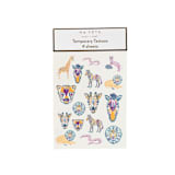 "Safari Temporary Tattoos - Pack of 4 Sheets" - Party Favors in multicolorassorted-colors by MA FÊTE