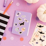 "Hocus Pocus Stickers - Set of 4" - Party Favors in orange by Jollity and Co