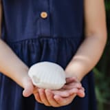 "Seaside Clamshell Squeeze Squishy - Set of 1" - Party Favors in white by Jollity and Co