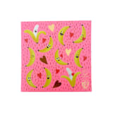 "Bananas For You Valentine's Day Stickers - Set of 4 Sticker Sheets" - Party Favors in pink by Jollity and Co