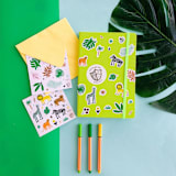 "Into the Wild Sticker Set - Pack of 4" - Party Favors in multicolor by Jollity and Co