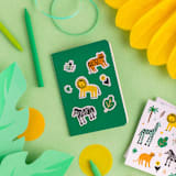 "Into the Wild Sticker Set - Pack of 4" - Party Favors in multicolor by Jollity and Co