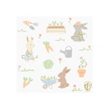 "Bunnies In The Garden Stickers - Set of 4" - Party Favors in multicolorassorted-colors by Jollity and Co