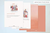 "Watercolor Wreath" - Party Invitations in Grapefruit by Yao Cheng Design - Back of Card Options