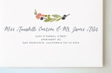 "Watercolor Wreath" - Party Invitations in Grapefruit by Yao Cheng Design - FREE Recipient Addressing
