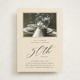 "Vintage photo" - Party Invitations in Golden by Kamala Nahas - Front