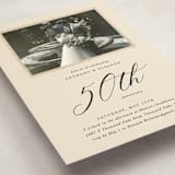 "Vintage photo" - Party Invitations in Golden by Kamala Nahas - Detail