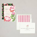 "A Garden Gala" - Party Invitations in Cream by Laura Moyer - Assembled