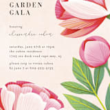 "A Garden Gala" - Party Invitations in Cream by Laura Moyer - Detail