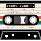 "Remix" - Party Invitations in ACDC by Hudson meet Rose - Detail