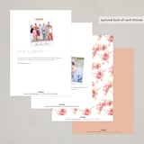 "A cake to celebrate" - Party Invitations in Peach by Hudson meet Rose - Back of Card Options
