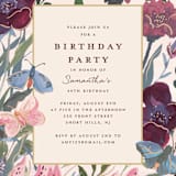 "Magical Garden" - Party Invitations in Sunshine by Teju Reval - Detail