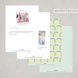"Be Gin" - Party Invitations in Icy Lime by Kampai Designs - Back of Card Options