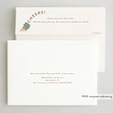 "Let's Cheers!" - Party Invitations in Rose by Julie Hebert - FREE Recipient Addressing