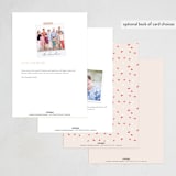 "Birthday Cake" - Party Invitations in Red Checker by Maja Cunningham - Back of Card Options