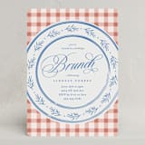 "Classic Brunch" - Party Invitations in Bluebell by Olivia Raufman - Front