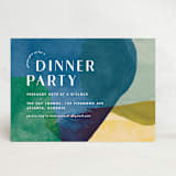 "Azul" - Party Invitations in Peacock by Carmia Jordaan - Front