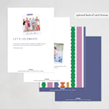 "Good excuses" - Party Invitations in Rainbow by Inkblot Design - Back of Card Options