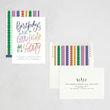 "Good excuses" - Party Invitations in Rainbow by Inkblot Design - Assembled