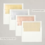 "Golden Years" - Party Invitations in Almond by Morgan Kendall - Envelope Liner Options