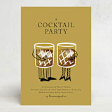 "A Cocktail Party" - Party Invitations in Golden by mo kelley - Front