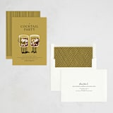 "A Cocktail Party" - Party Invitations in Golden by mo kelley - Assembled