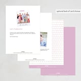 "It's a party" - Party Invitations in Sherbet by Pixel and Hank - Back of Card Options