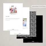 "Modern Milestone" - Party Invitations in Cotton by Stacey Meacham - Back of Card Options