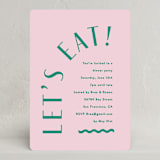 "Arch Type" - Party Invitations in Berry by Angela Thompson - Front