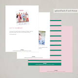 "Arch Type" - Party Invitations in Berry by Angela Thompson - Back of Card Options