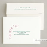 "Arch Type" - Party Invitations in Berry by Angela Thompson - FREE Recipient Addressing