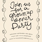"All grown up" - Party Invitations in Classic by Inkblot Design - Detail