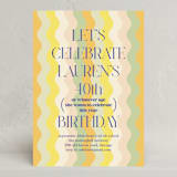 "What Milestone" - Party Invitations in Lemon by Baumbirdy - Front