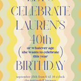 "What Milestone" - Party Invitations in Lemon by Baumbirdy - Detail