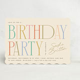 "birthday serifs" - Party Invitations in Candy by Ellen Schlegelmilch - Front