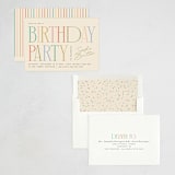 "birthday serifs" - Party Invitations in Candy by Ellen Schlegelmilch - Assembled