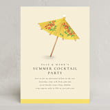 "Drink Umbrella" - Party Invitations in Sunshine by mo kelley - Front