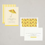 "Drink Umbrella" - Party Invitations in Sunshine by mo kelley - Assembled