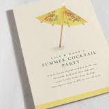 "Drink Umbrella" - Party Invitations in Sunshine by mo kelley - Detail
