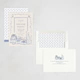 "Table feast" - Party Invitations in Balmy Blue by Sabrin Deirani - Assembled