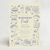 "Tacos & Tequila" - Party Invitations in Blueberry by Sherley Ferreira - Front