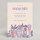 "Summer Cocktails" - Party Invitations in Berry by Bethan - Front